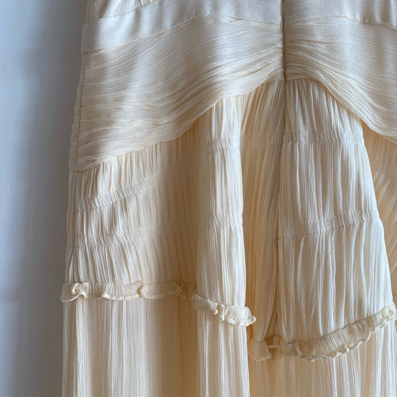 Clemence High Neck Midi Dress - Cream - Picture 11 of 13